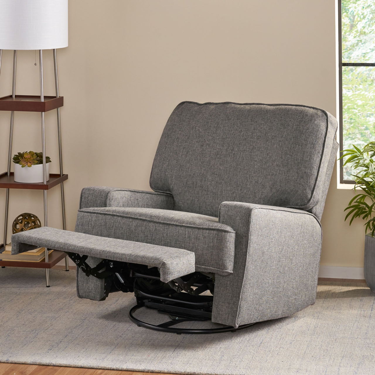 NEXORIAN 36" Swivel Recliner Chair