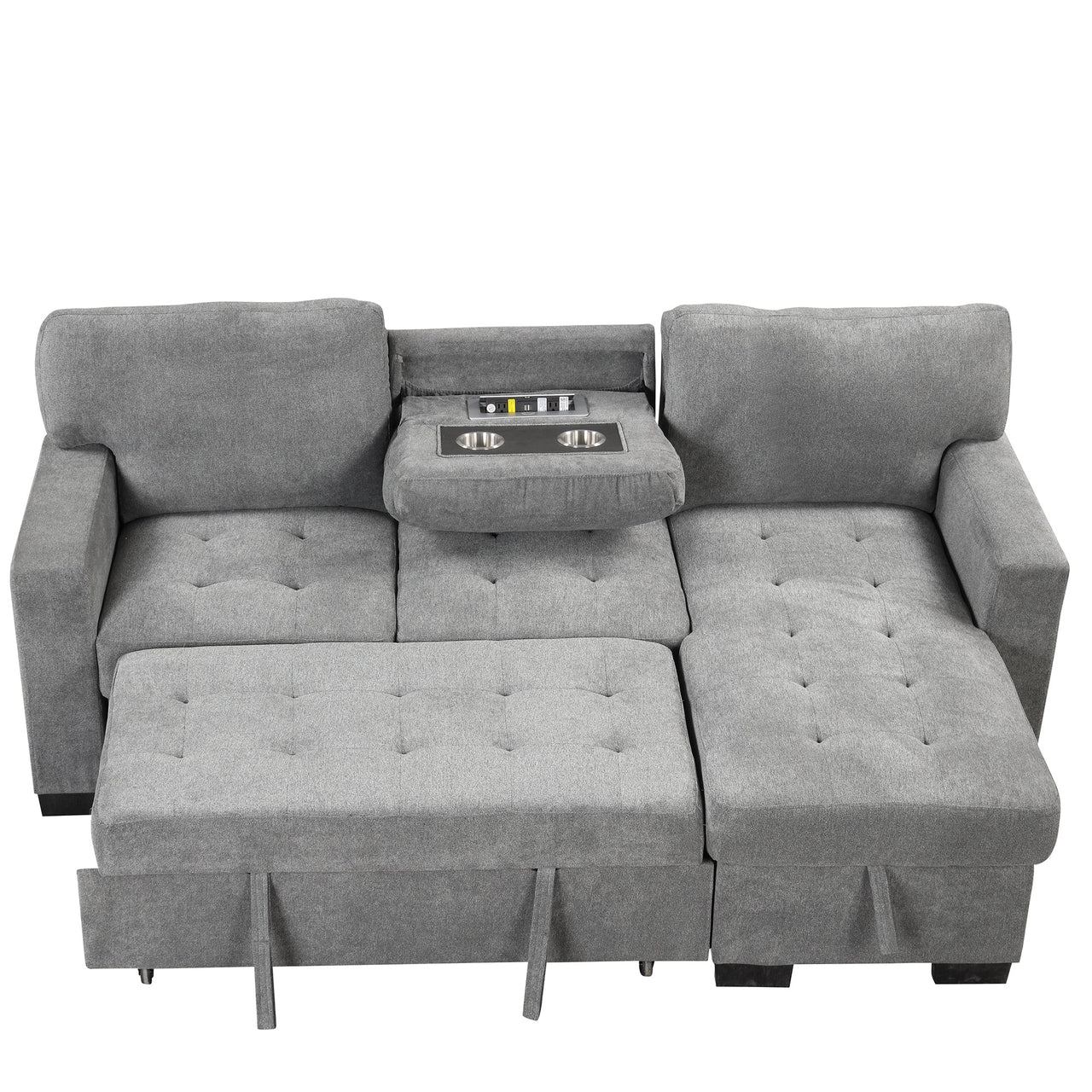 JOVIRAN 85" Sectional Sofa