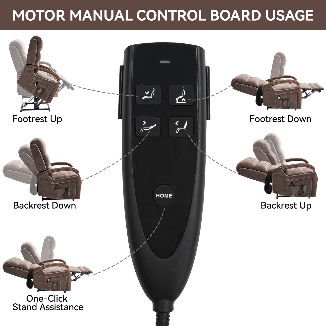 COZYLift 30" Recliner with Heat Massage - 6755