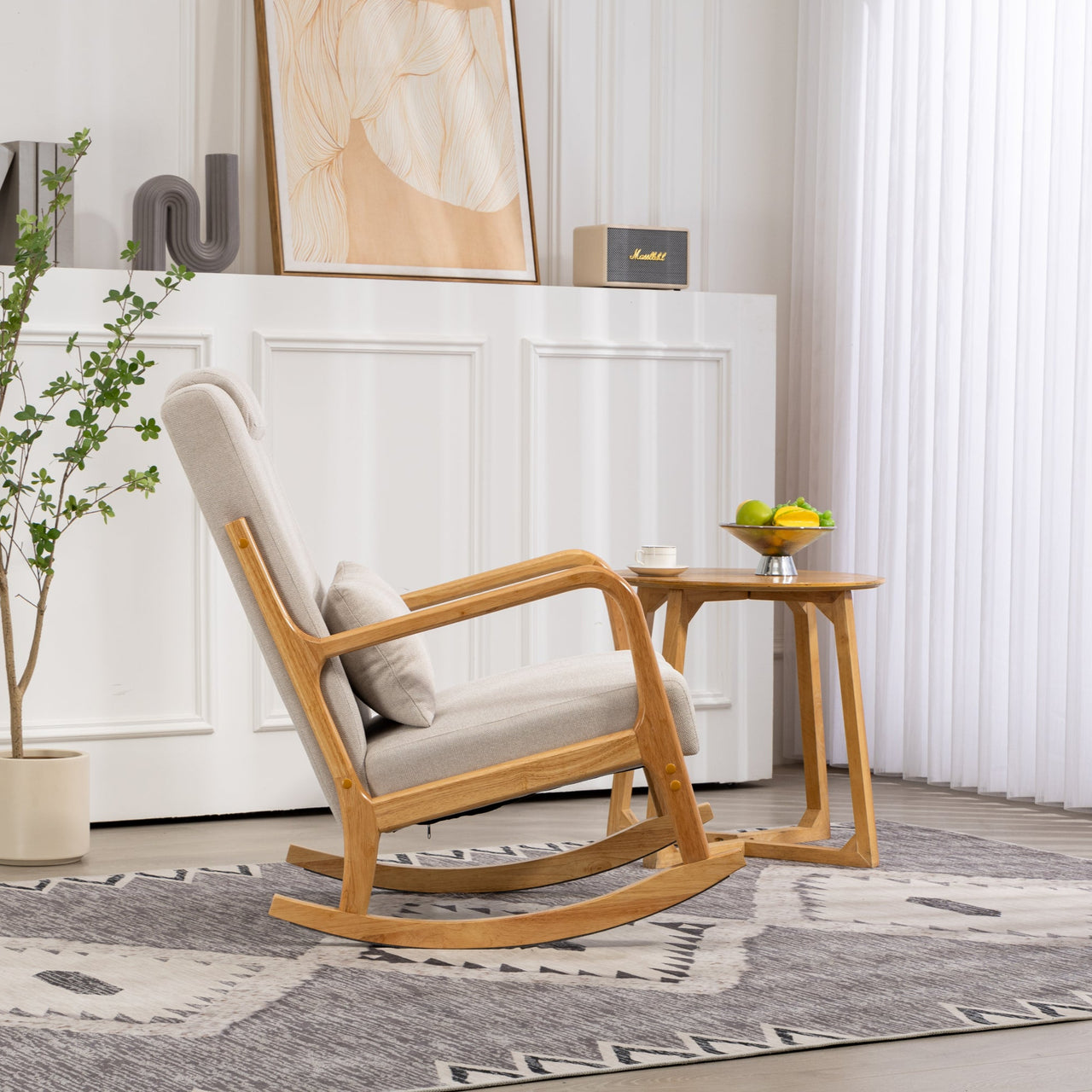 TREZYLONIX 32" Rocking Chair