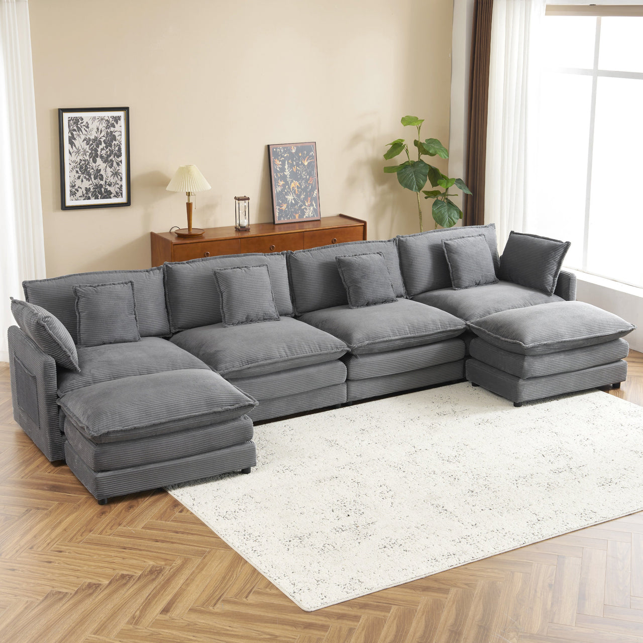 ZENVORIS 150" Sectional Sofa