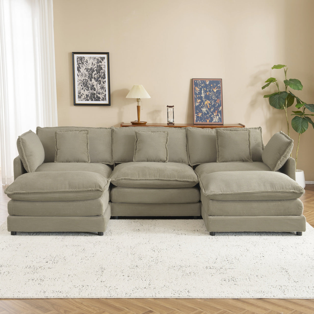 ZENVORIS 113" Sectional Sofa