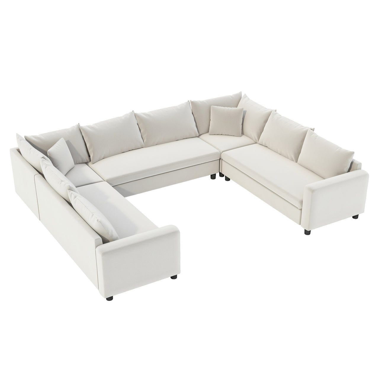 TRYNOVA 116" Sectional Sofa