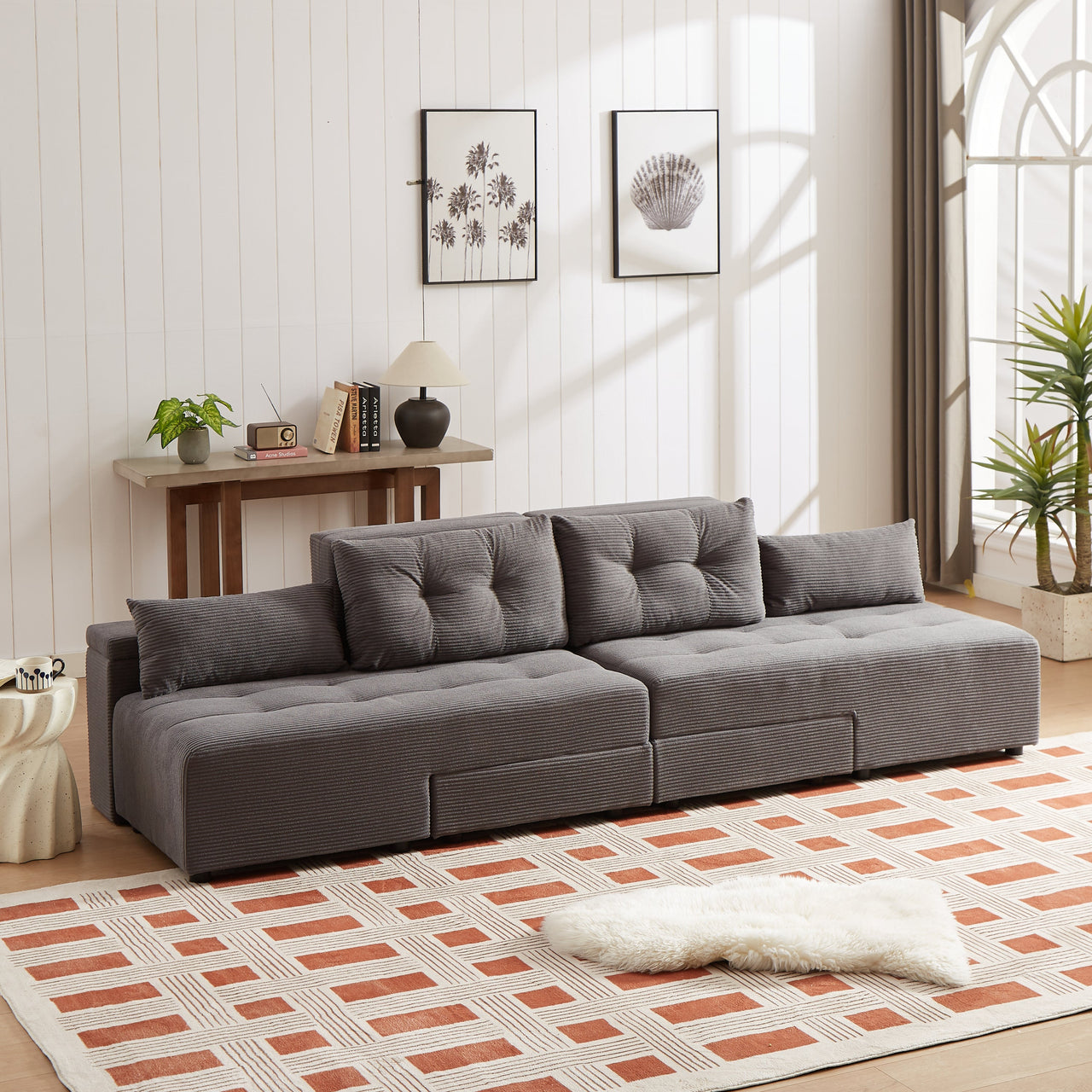 ZINNIA Convertible 3 in 1 Sleeper Sofa