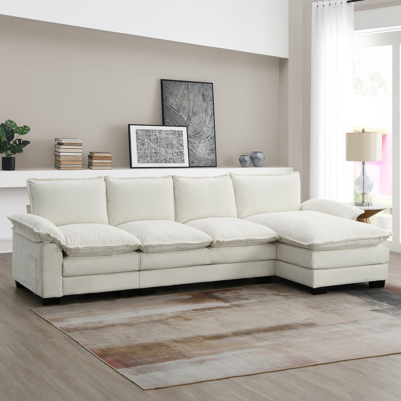 KRYNIX 118" Sectional Sofa