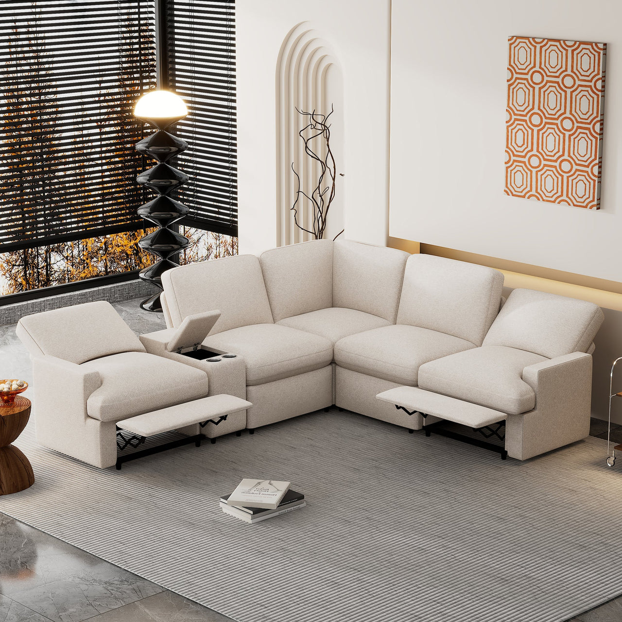 XAVORA 104" Sectional Sofa