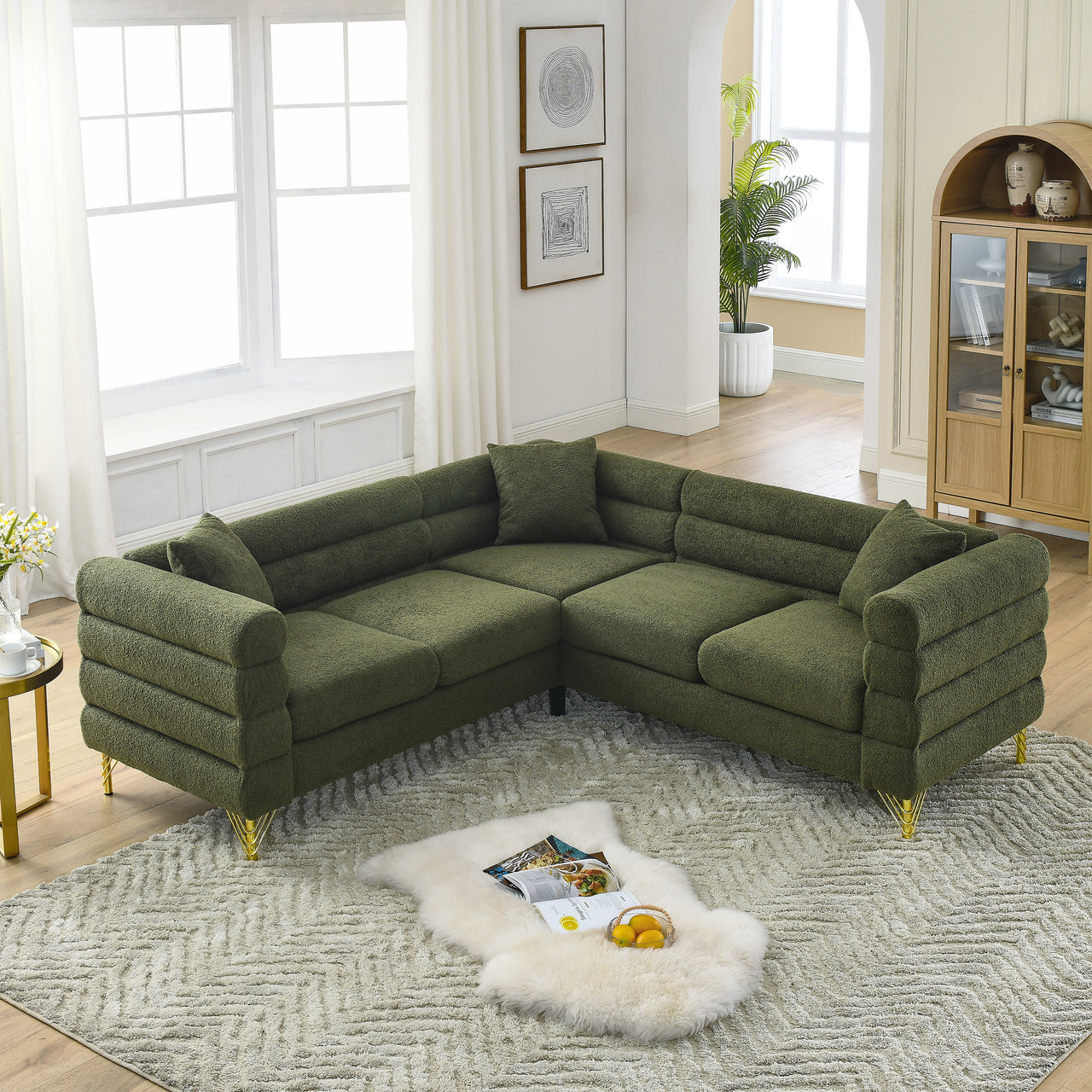 GAVIN 81" Oversized Corner Sofa