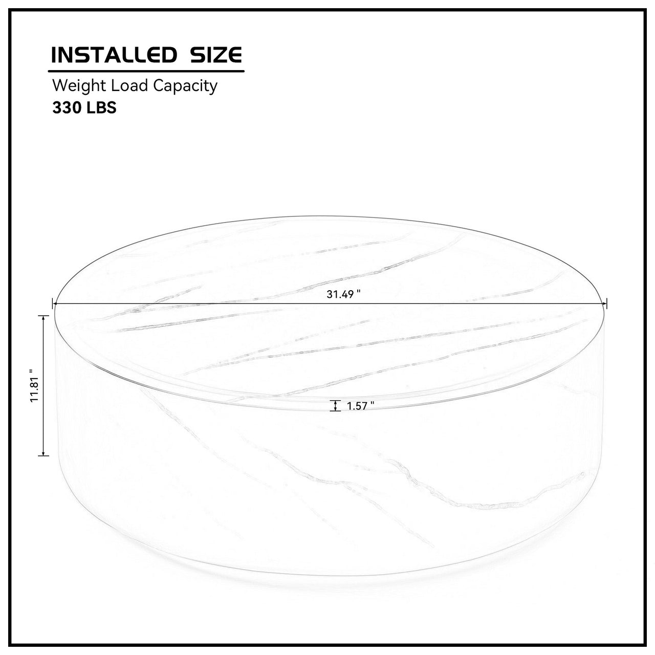 NINA Fiberglass Coffee Table