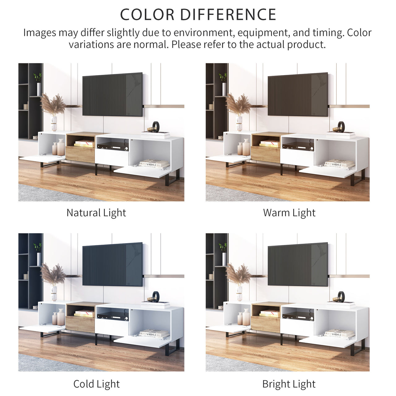 PYXIS 2-Cabinets 75" TV Stand