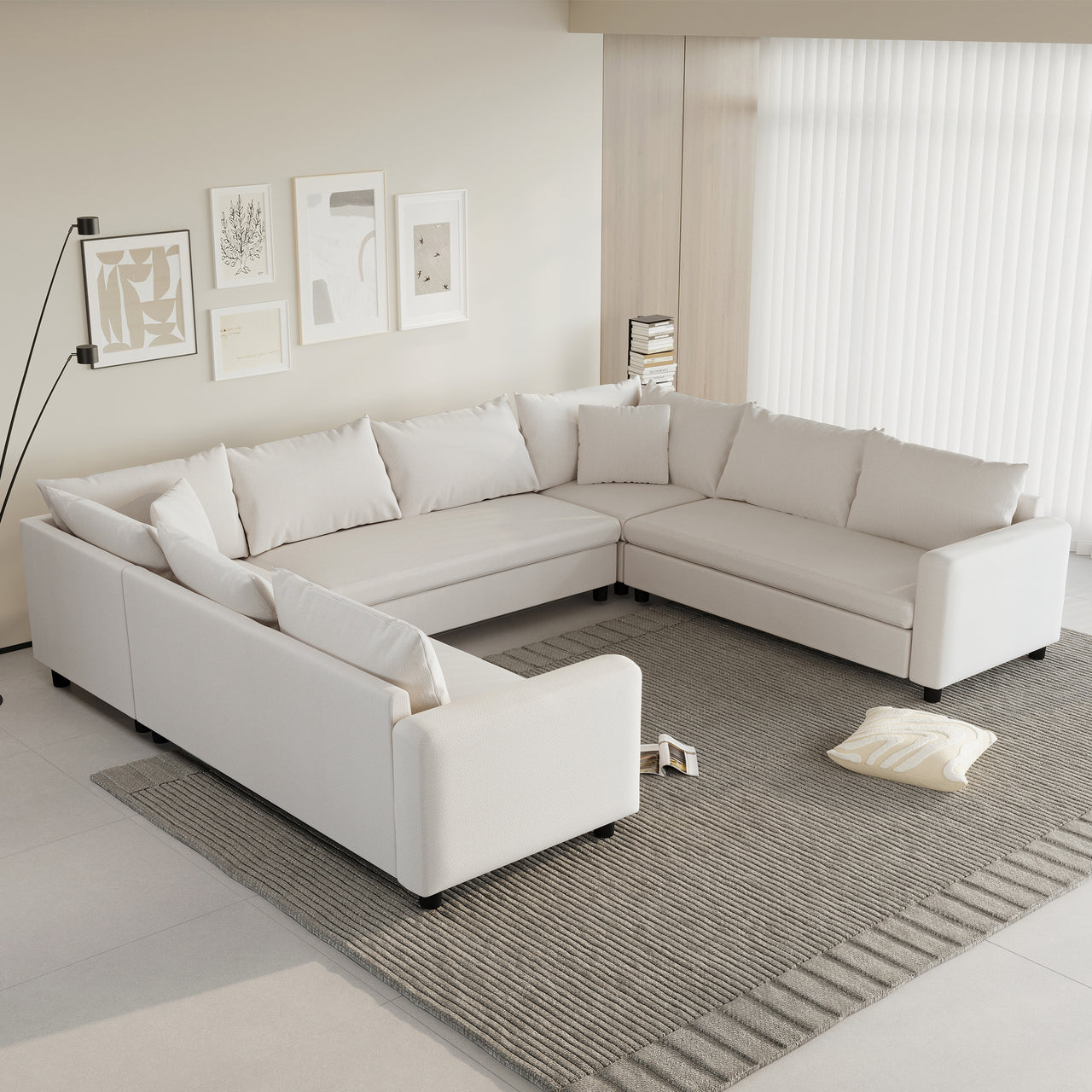 TRYNOVA 116" Sectional Sofa