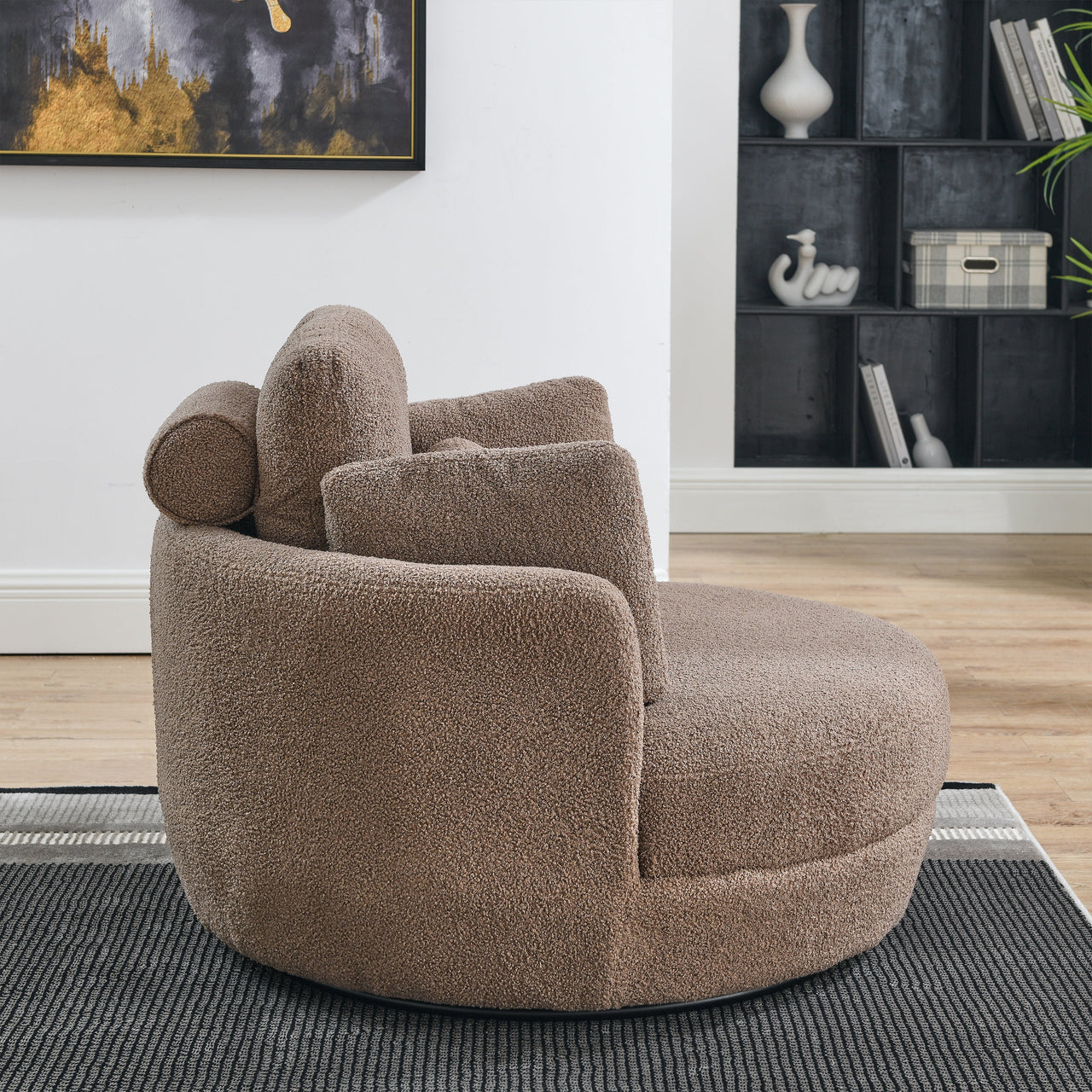 JANELLE Oversized Swivel Chair 39" Chair