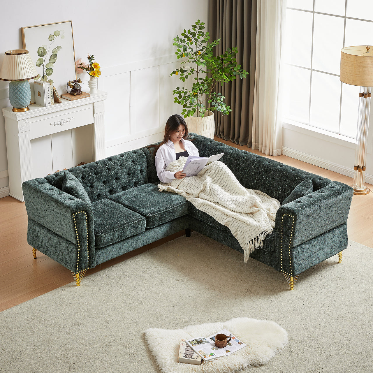 DAPHNE 81" Corner Sofa