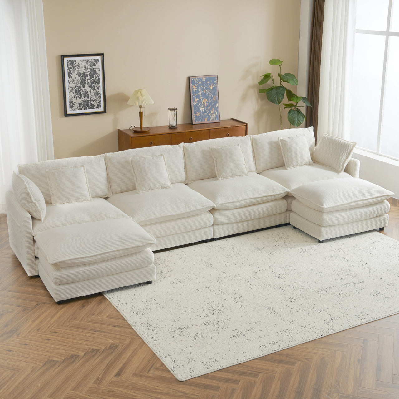 ZENVORIS 150" Sectional Sofa