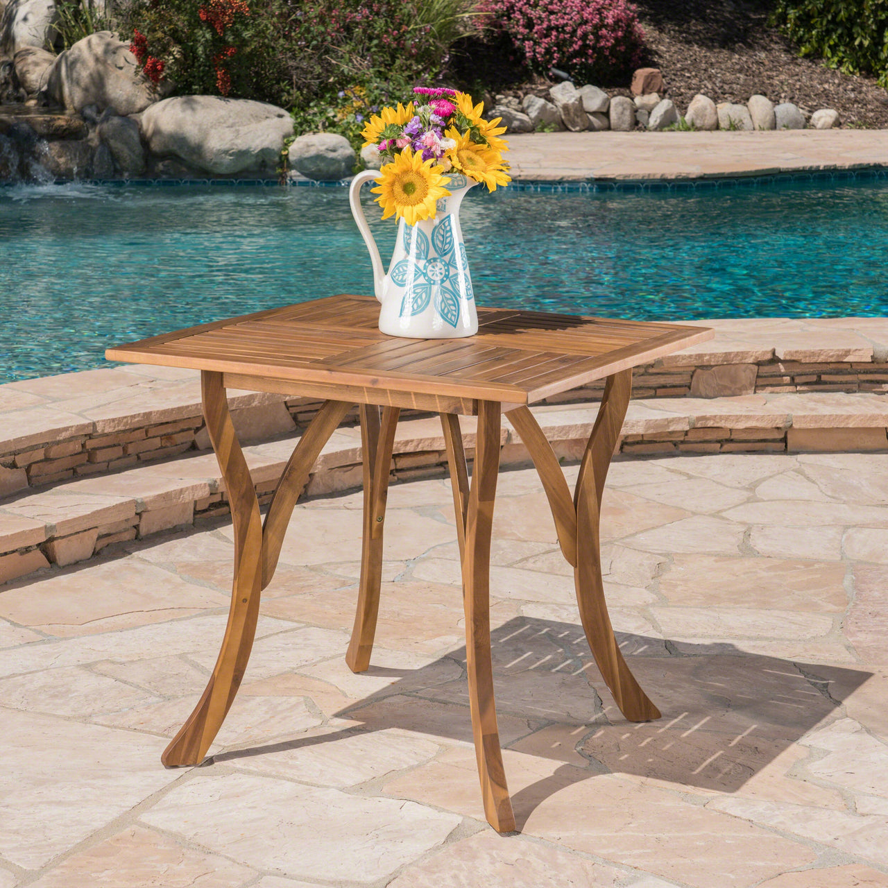 QORVANX 32" Wood Table