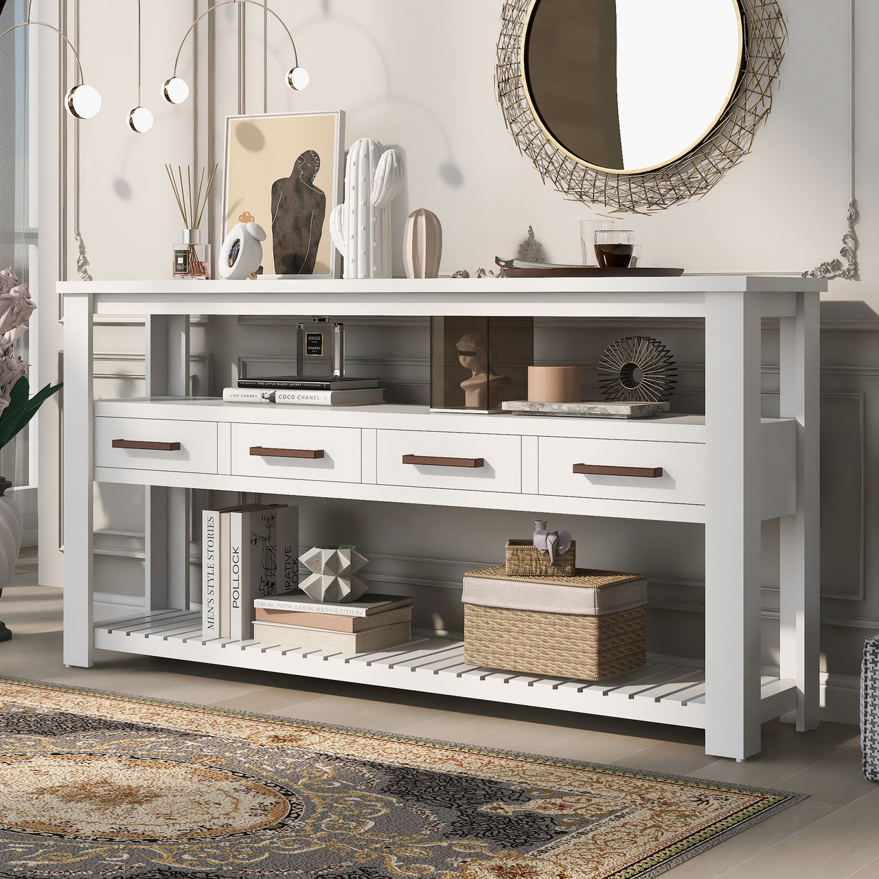 JAXNEX 62" Entryway Table