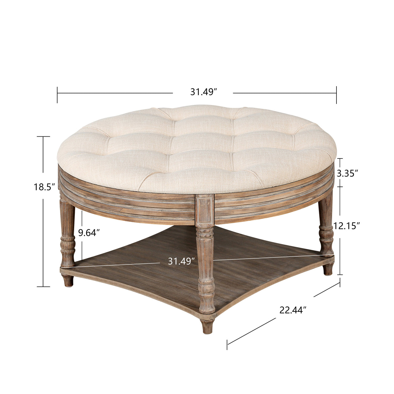 VELTIX 31" Coffee Table