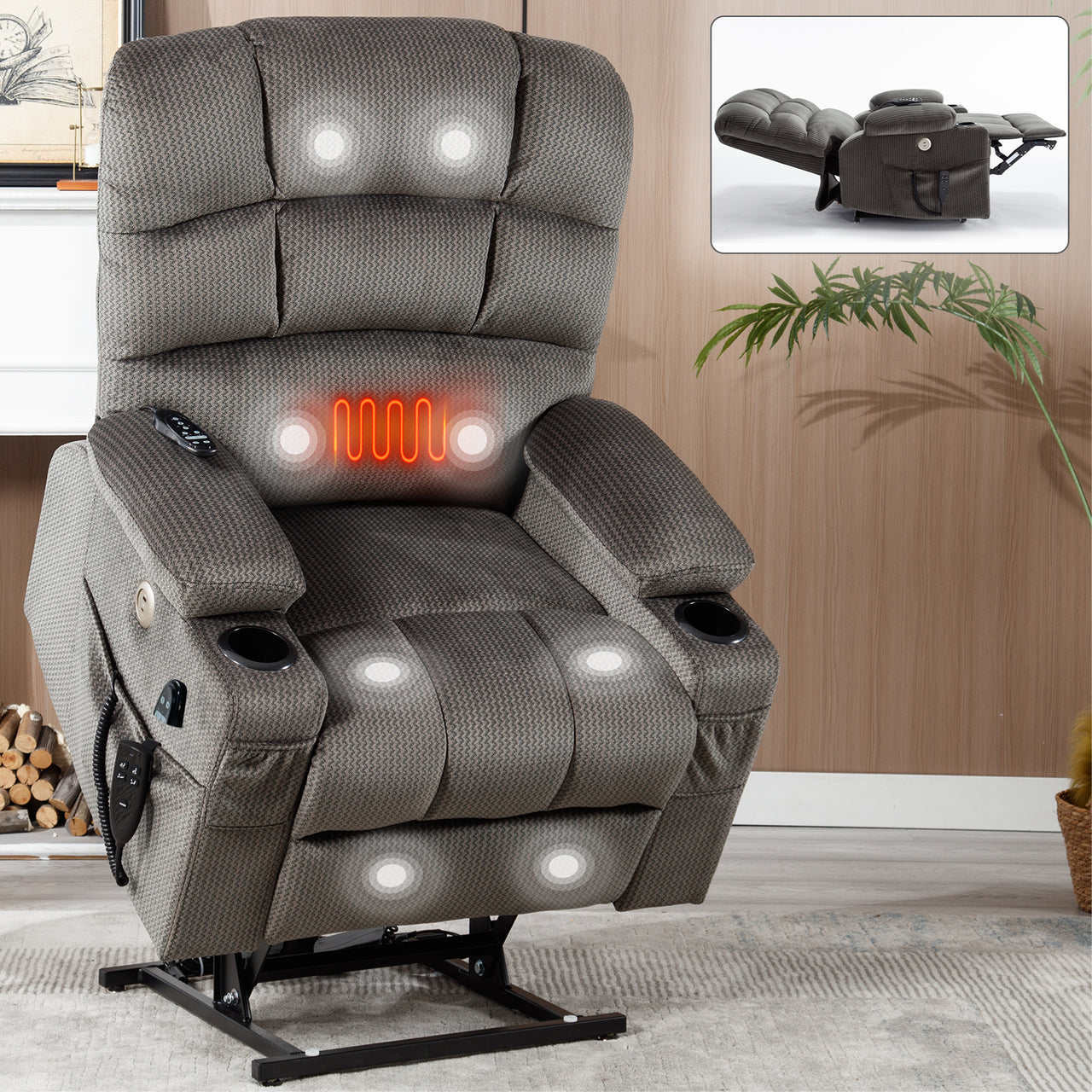 COZYLift Recliner with Heat Massage - 6602 L