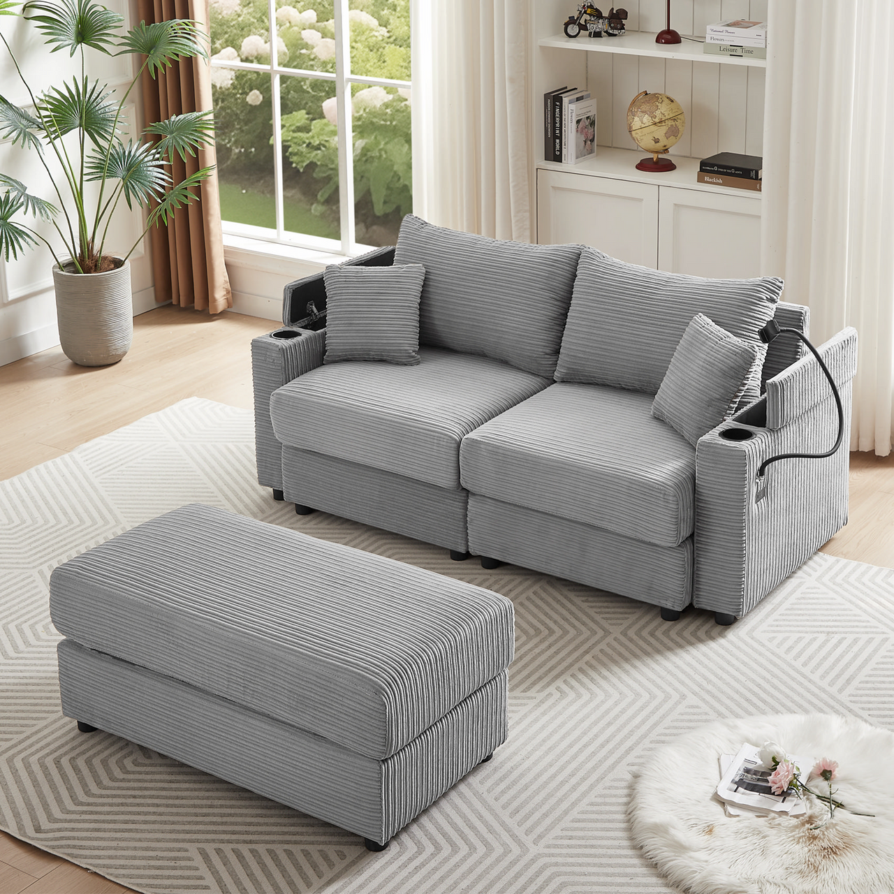 INOVAR 73" Sectional Sofa