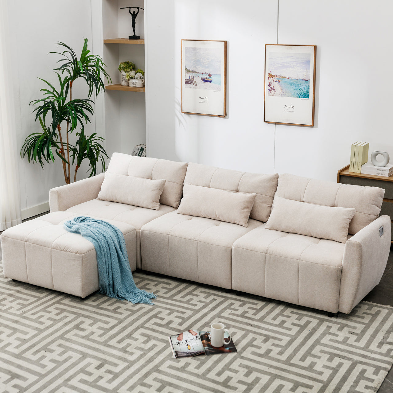 TROVANIX 113" Sectional Sofa