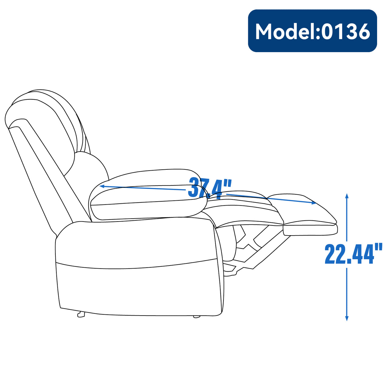 COZYLift 40" Manual Recliner - 0136