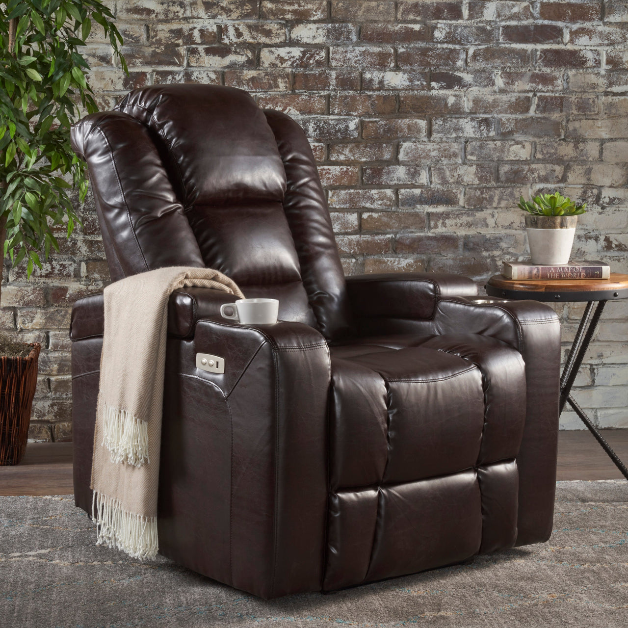 COZYLift 33" Recliner Chair with Arm Storage