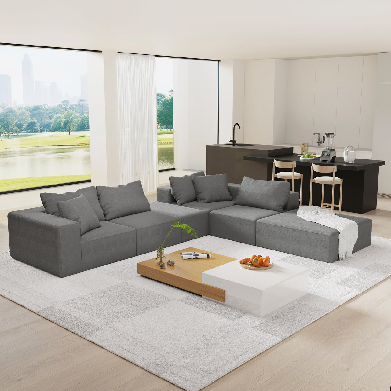 EVELYN 132" Sectional Sofa