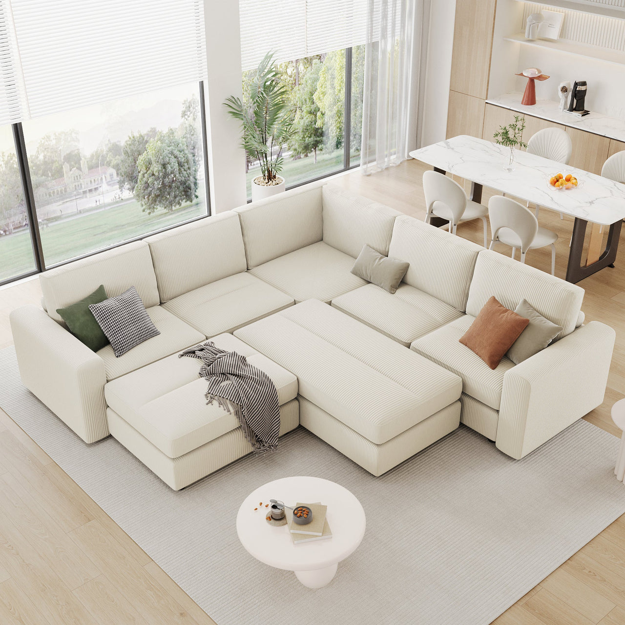 KAVRIXA 121" Sectional Sofa