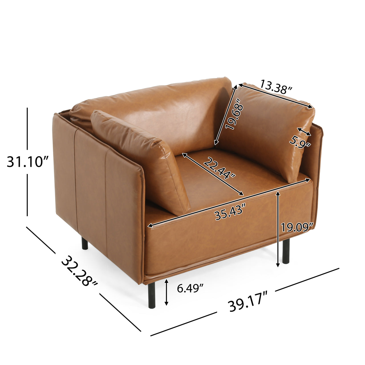 BRYNOVA 39" Lounge Chair