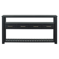 Thumbnail for U_STYLE Modern Console Table Sofa Table for Living Room with 4 Drawers and 2 Shelves