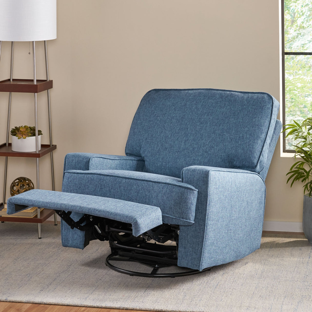 NEXORIAN 36" Swivel Recliner Chair