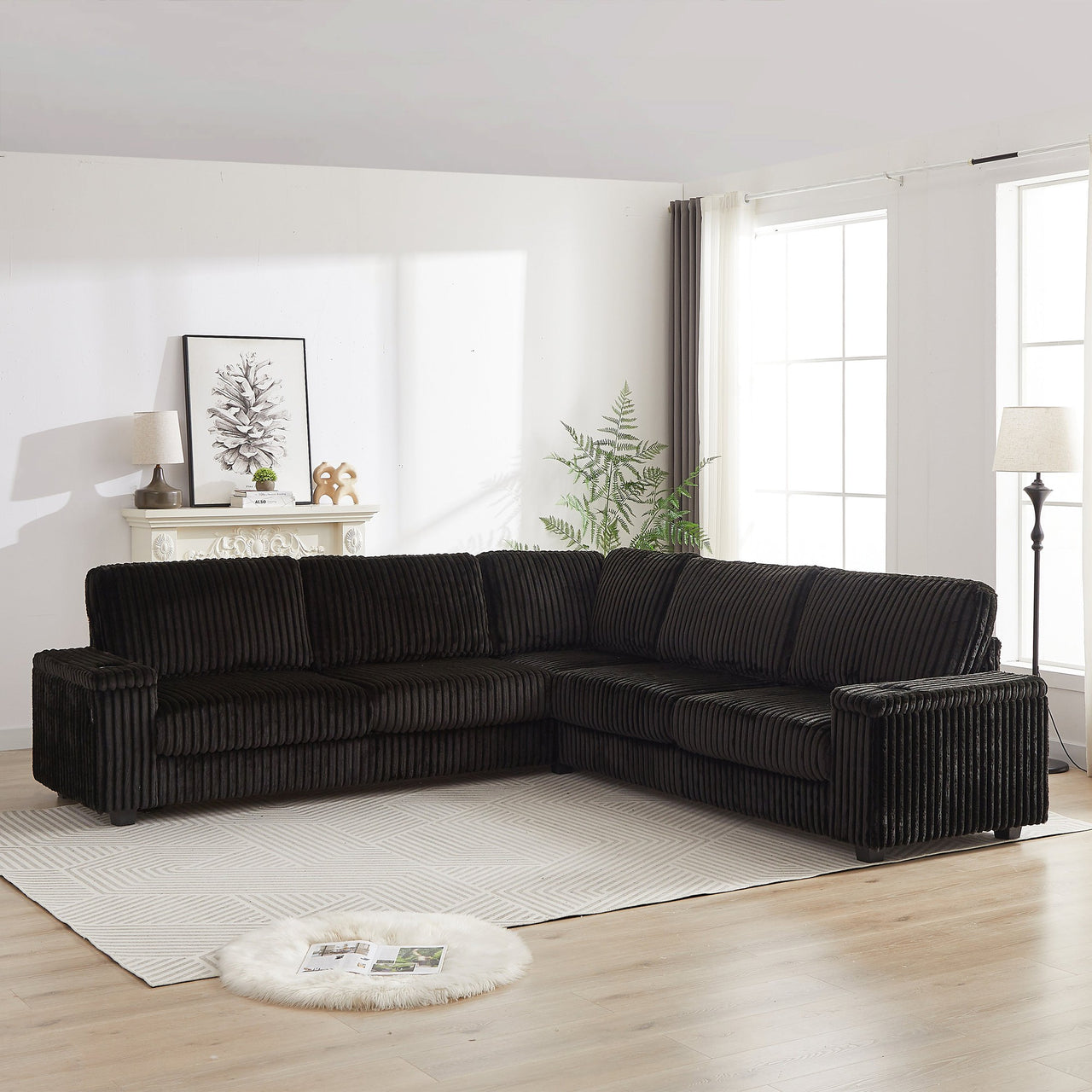 NEVAEH 110" Corner Sofa