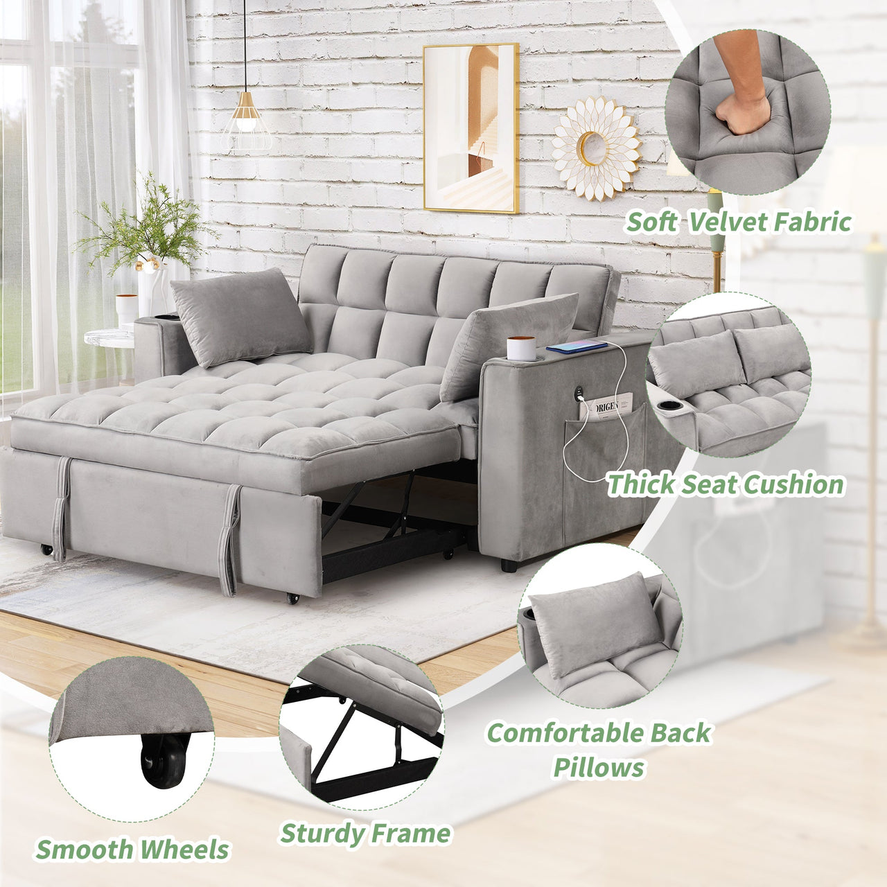 KAVLONI 58" Sofa Bed