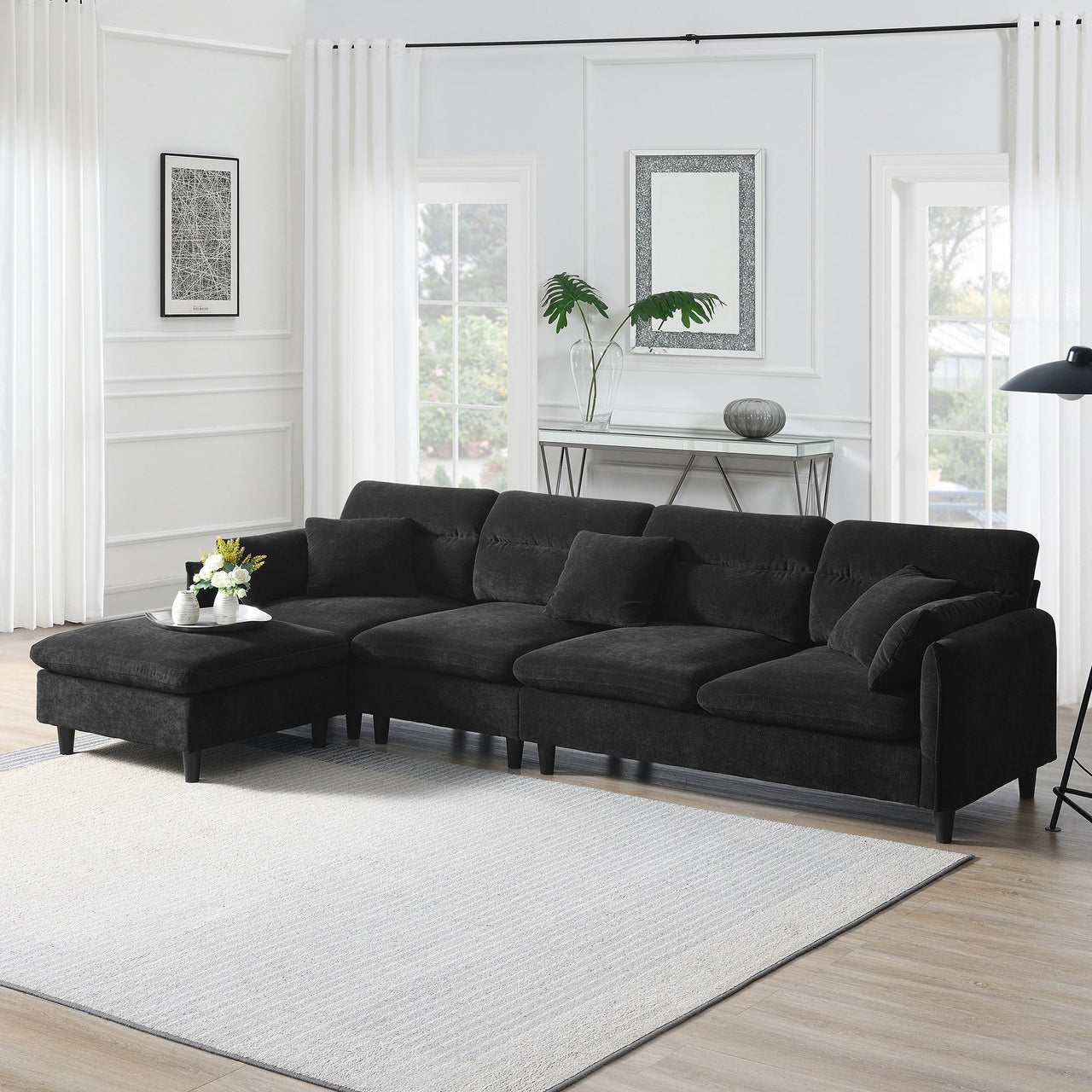 LUMOVAR 110" Sectional Sofa