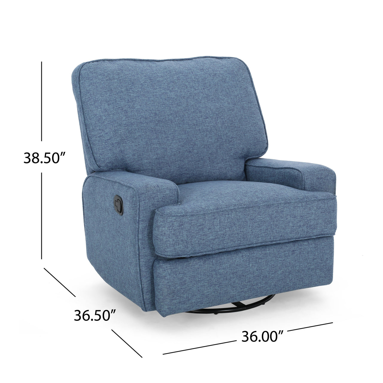 NEXORIAN 36" Swivel Recliner Chair