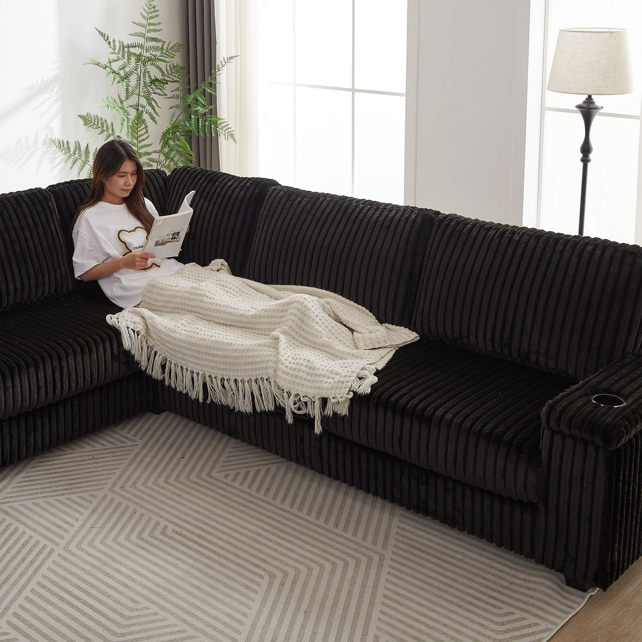 NEVAEH 110" Corner Sofa