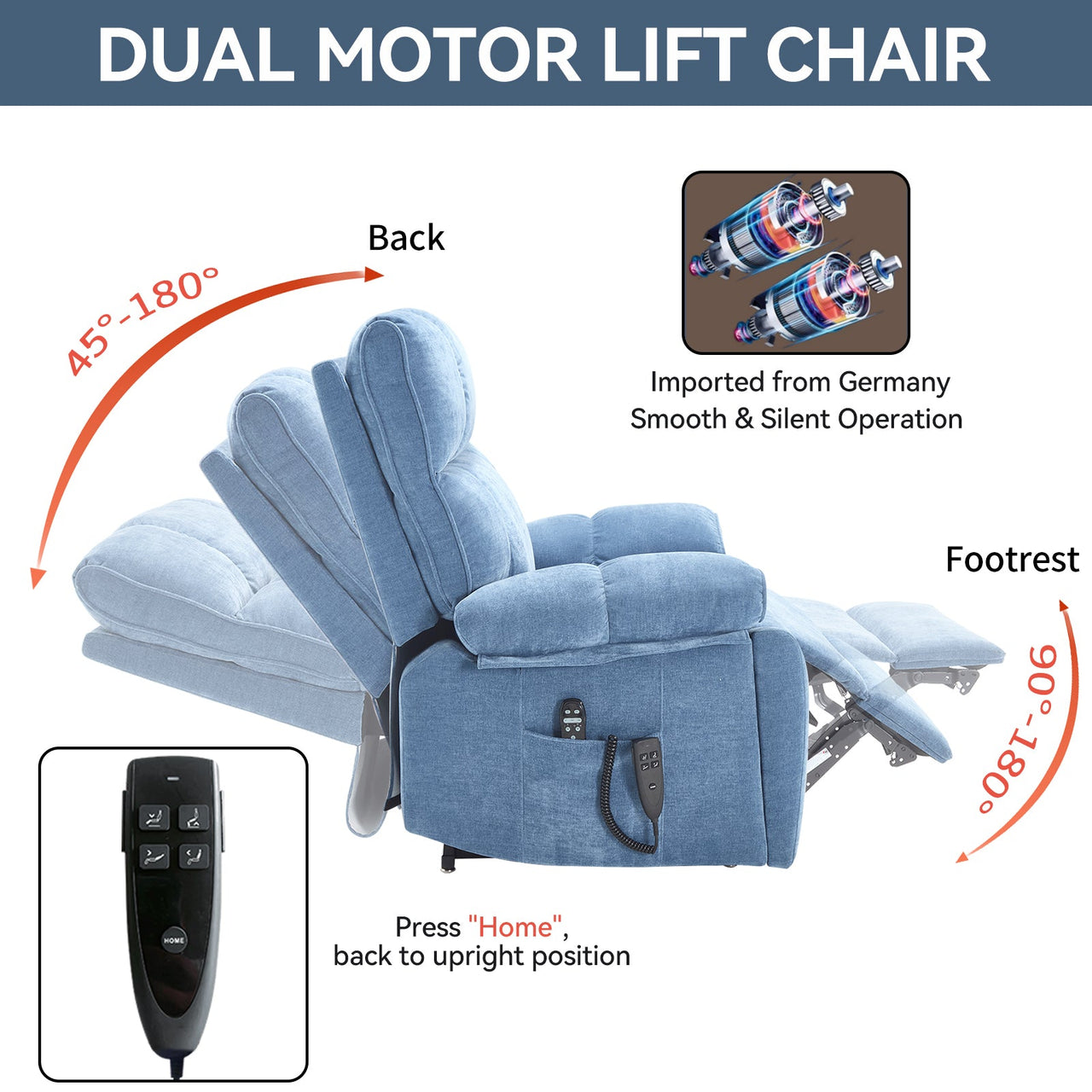 COZYLift 41" Recliner with Heat Massage - 0243