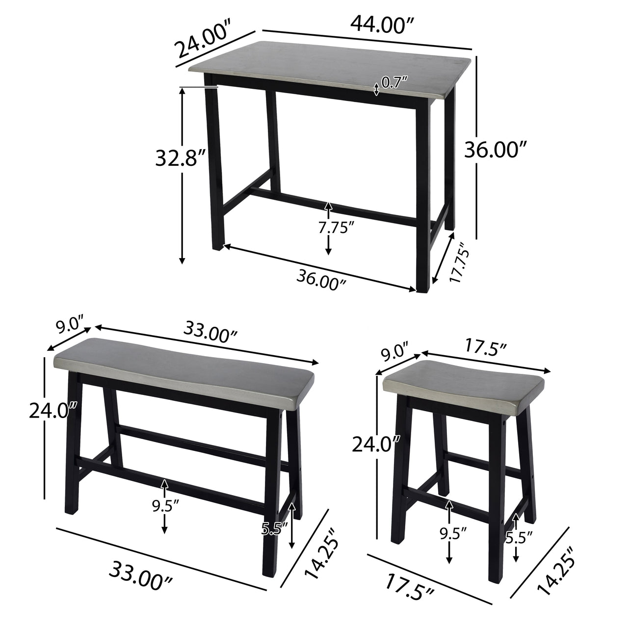 TRENVOX 44" Bar Set