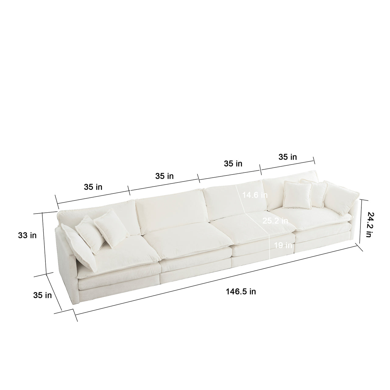 HOLLIS Sofa (4 Seat)