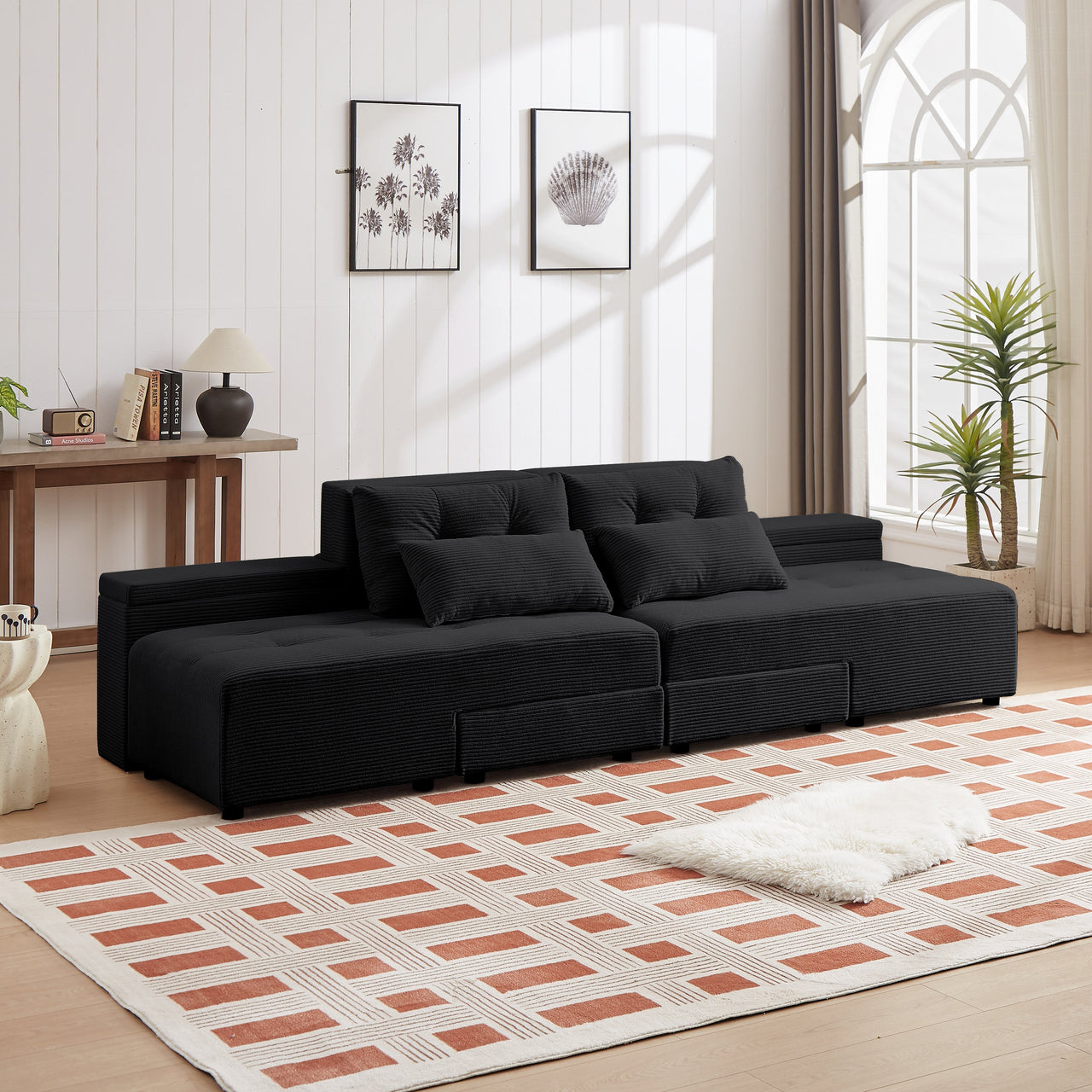 ZINNIA Convertible 3 in 1 Sleeper Sofa