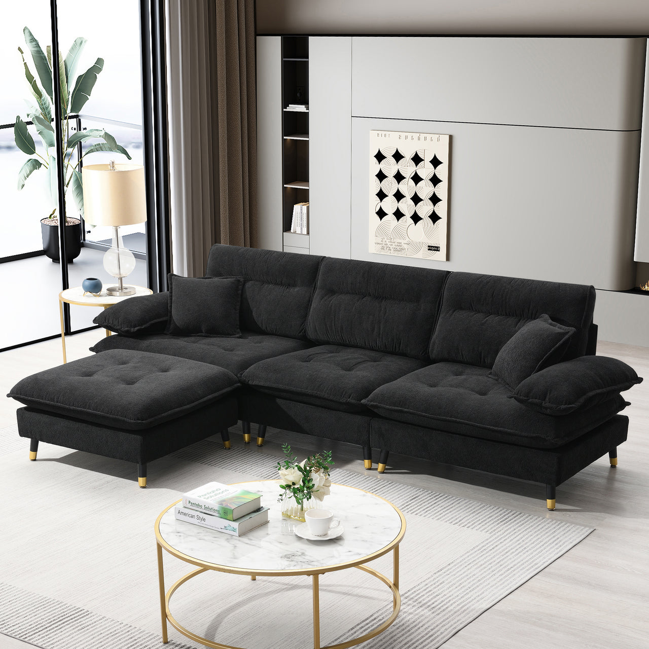 IMPLIX 106" Sectional Sofa