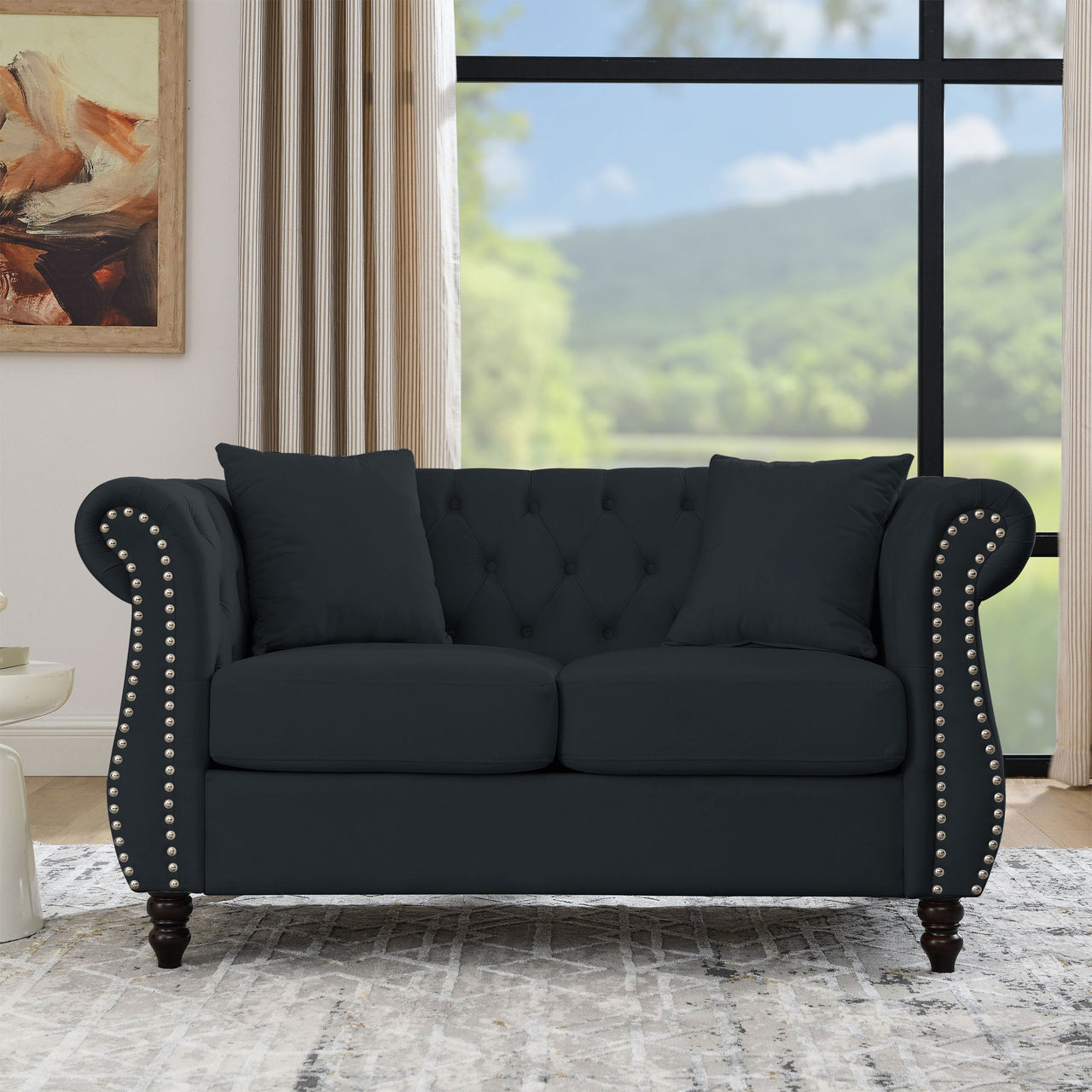 ROSALIND 59" Chesterfield Loveseat