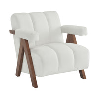 Thumbnail for CALYPSO Modern Chair - Ivory Velvet