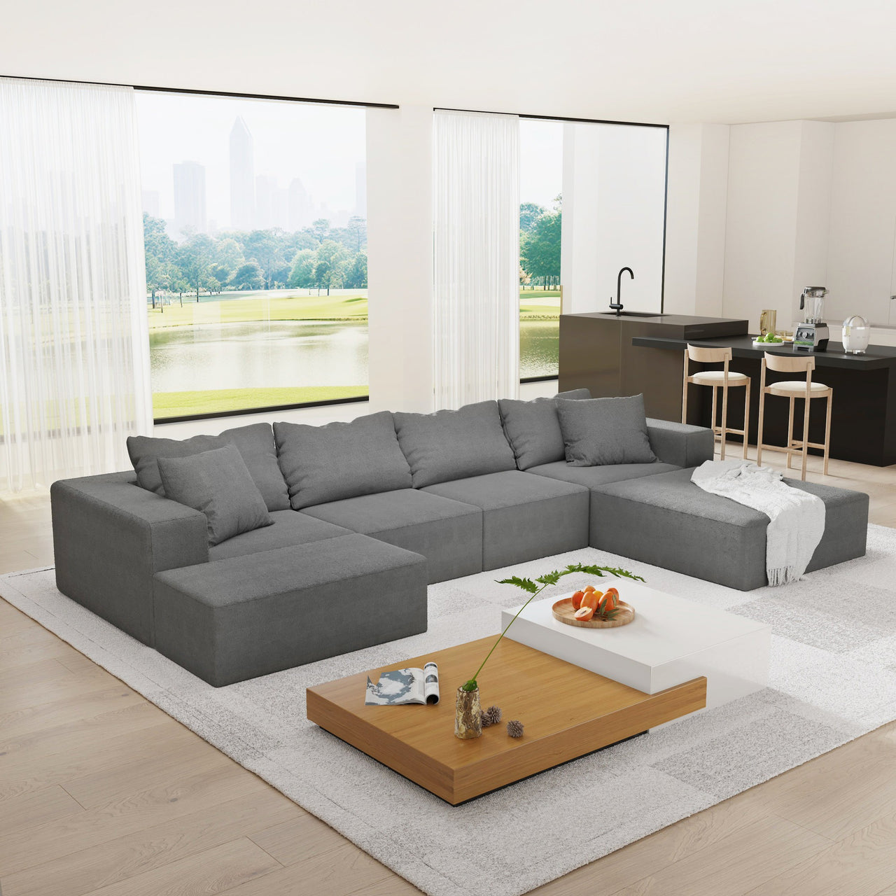 EVELYN 132" Sectional Sofa