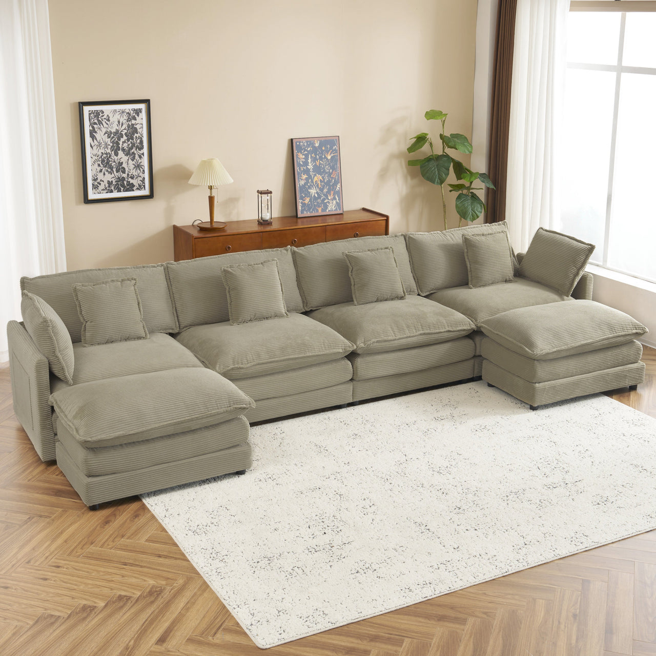 ZENVORIS 150" Sectional Sofa