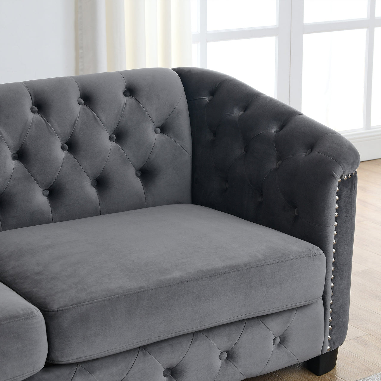 QUENTIN 3 Seater Chesterfield Sofa