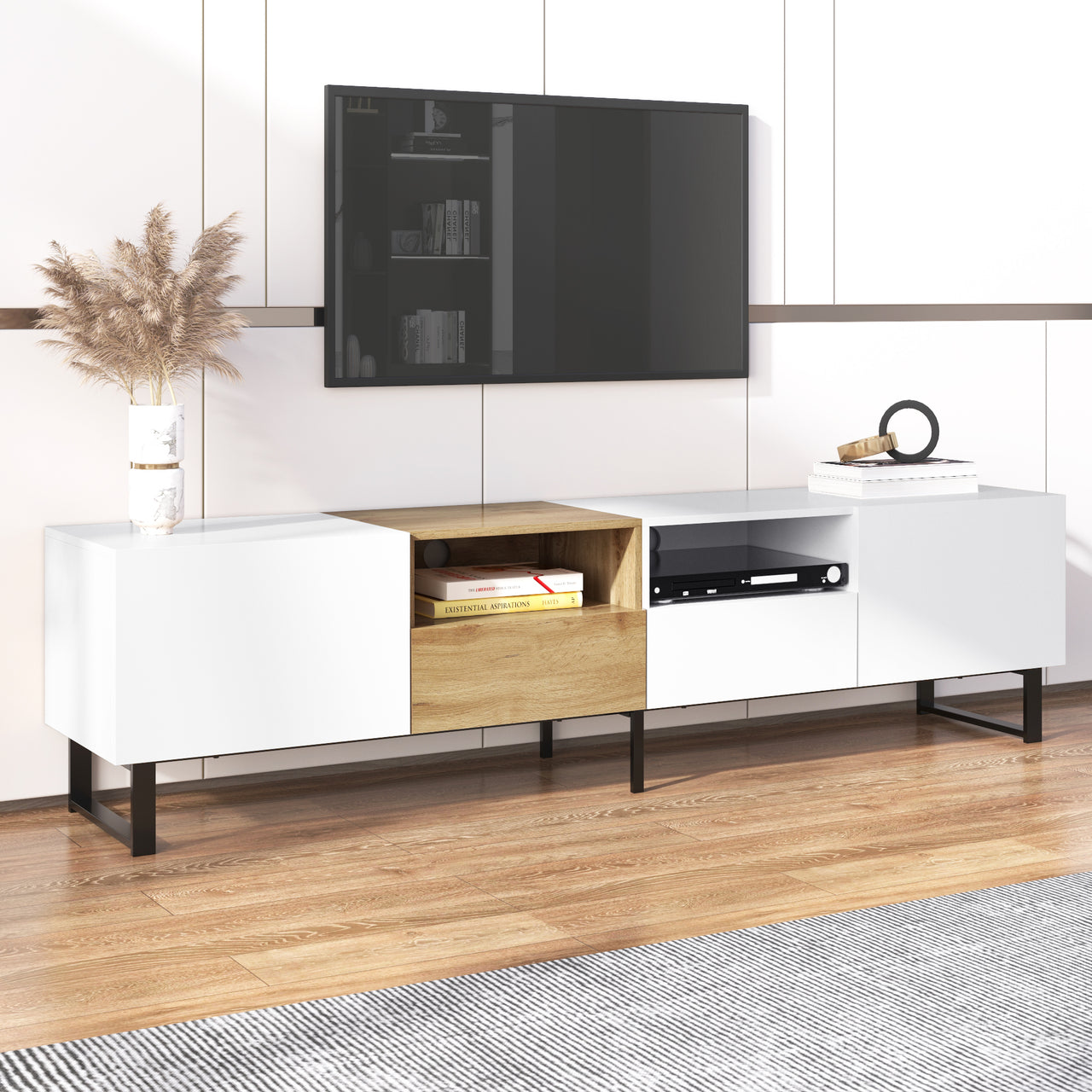 PYXIS 2-Cabinets 75" TV Stand