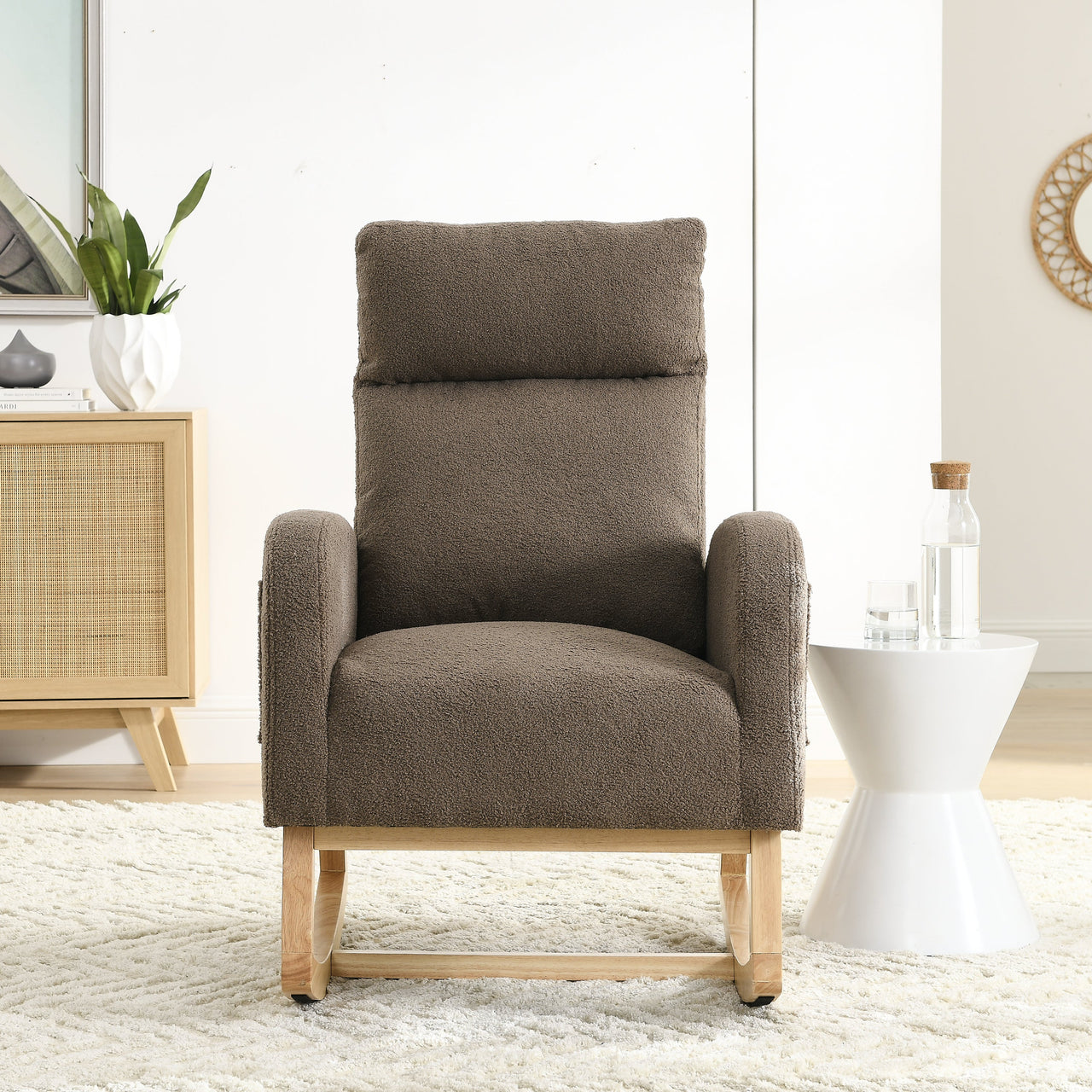 ALPINE 27.6" Modern Rocking Chair