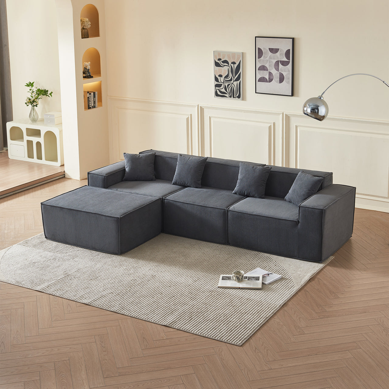 EDEN Corduroy Modular Sectional