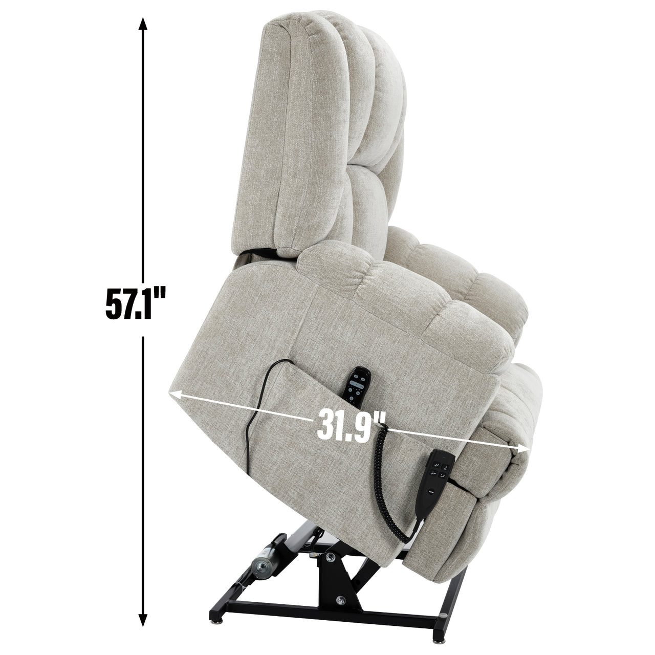 COZYLift 38" Recliner with Heat Massage - 8500 XL