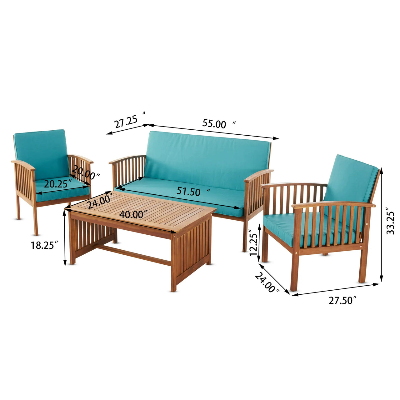 ZAVREX Outdoor Chat Set